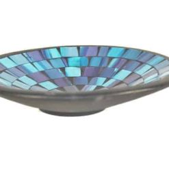 schaal aardewerk, glasmozaiek