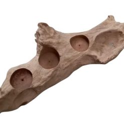 houten waxinelichtjeshouder wortel