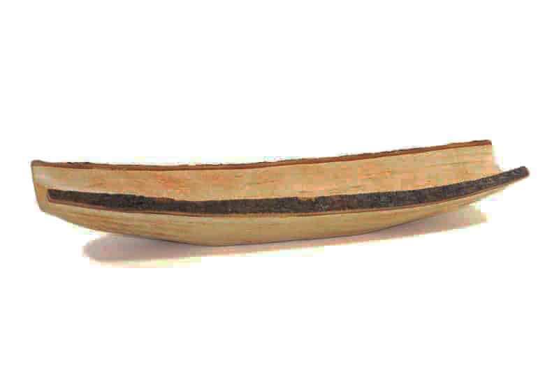 houten schaal met schors