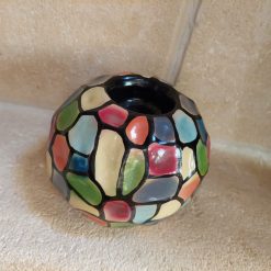 waxinelichtjeshouder bolvorm, woonaccessoire in kleur, uniek cadeau voor nieuwe woning, waxinelichthouder madu