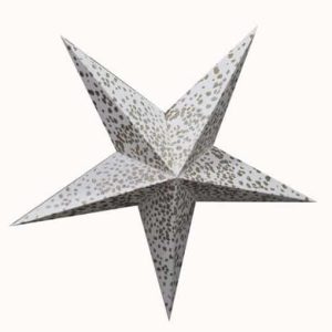 kerstster, paper star