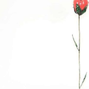 tuinsteker roos, roos, gerecycled metaal bloem
