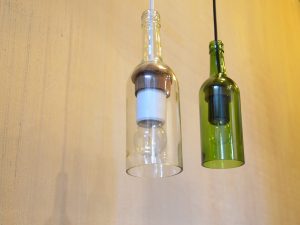 gerecycled flesje, fleslamp, lamp gerecycled, fairforward lamp