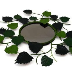 metalen spiegel bladeren