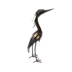 reiger metaal tuinbeeld
