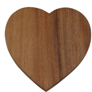 onderzetter houten hart