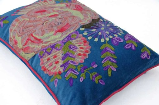 KUSSEN BLAUW BLOEM - Afbeelding 3