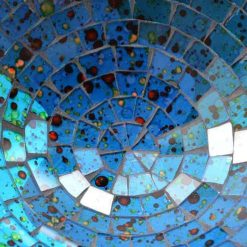 fruitschaal mozaïek blauw