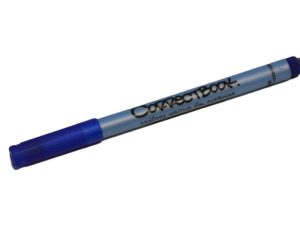whiteboard pen dunne punt blauw