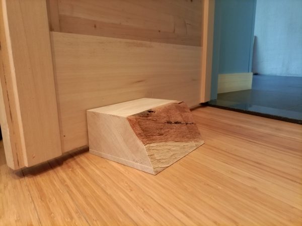 deurstopper hout, houten deurbuffer