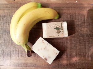 natuurlijke zeep banaan, lichaamszeep blok fruitgeur