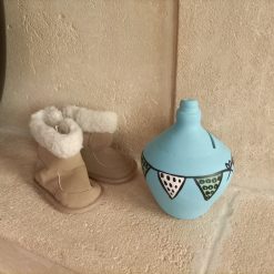 spaarpot zonder opening, spaarpot kraamcadeau jongen