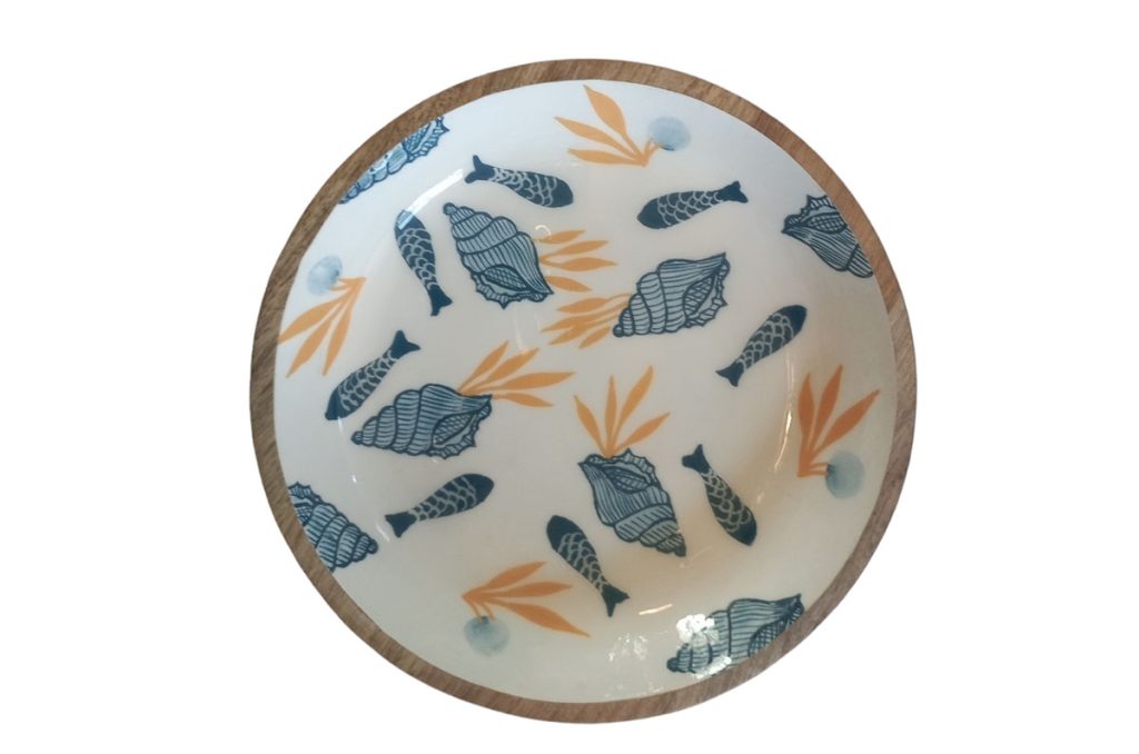 Fruitschaal Wiwa | Teakhout | 38 cm | Handgemaakt & natuurlijk