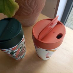 herbruikbare koffiebeker to go, duurzaam cadeau op kantoor, navulbare beker met deksel, duurzame beker in de auto