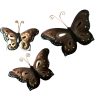 metalen vlinders voor aan de muur, ijzeren vlinder decoratie, wanddecoratie vlinder, oranje vlinder muurdecoratie, vlinders voor aan de muur