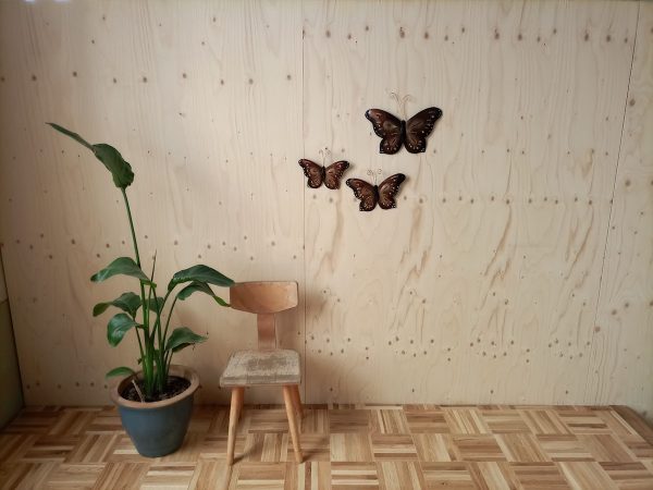 metalen vlinders voor aan de muur, ijzeren vlinder decoratie, wanddecoratie vlinder, oranje vlinder muurdecoratie, vlinders voor aan de muur