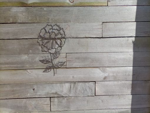 wanddecoratie metalen bloem, bloem van ijzerdraad, wanddeco bloem, cadeau tiener, accessoire meisjeskamer, cadeau bloem oma