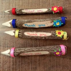 potlood met tekst bedankt, klein bedankje, bedankje bruiloft, duurzaam bedankje, juffencadeau, meestercadeau, bedankje voor oma