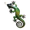 metalen wanddecoratie gekko, schuttingdier gekko, metalen 3d dier voor aan de muur, cadeau voor hem, cadeau voor tiener