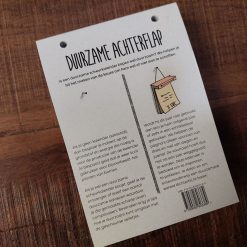 de duurzame scheurkalender 2024, cadeau feestdagen voor hem, mannencadeau feestdagen, sinterklaascadeau voor hem of haar, scheurkalender met duurzame tips