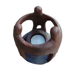 vriendenkring 3 personen, vriendenkring met waxinelichtjeshouder, cadeau familiegeschenk