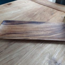 houten dienblad rechthoekig, rechthoekig dienblad, kinta serveerplank, fsc hout dienblad, onderbord kaarsen, hapjesplank