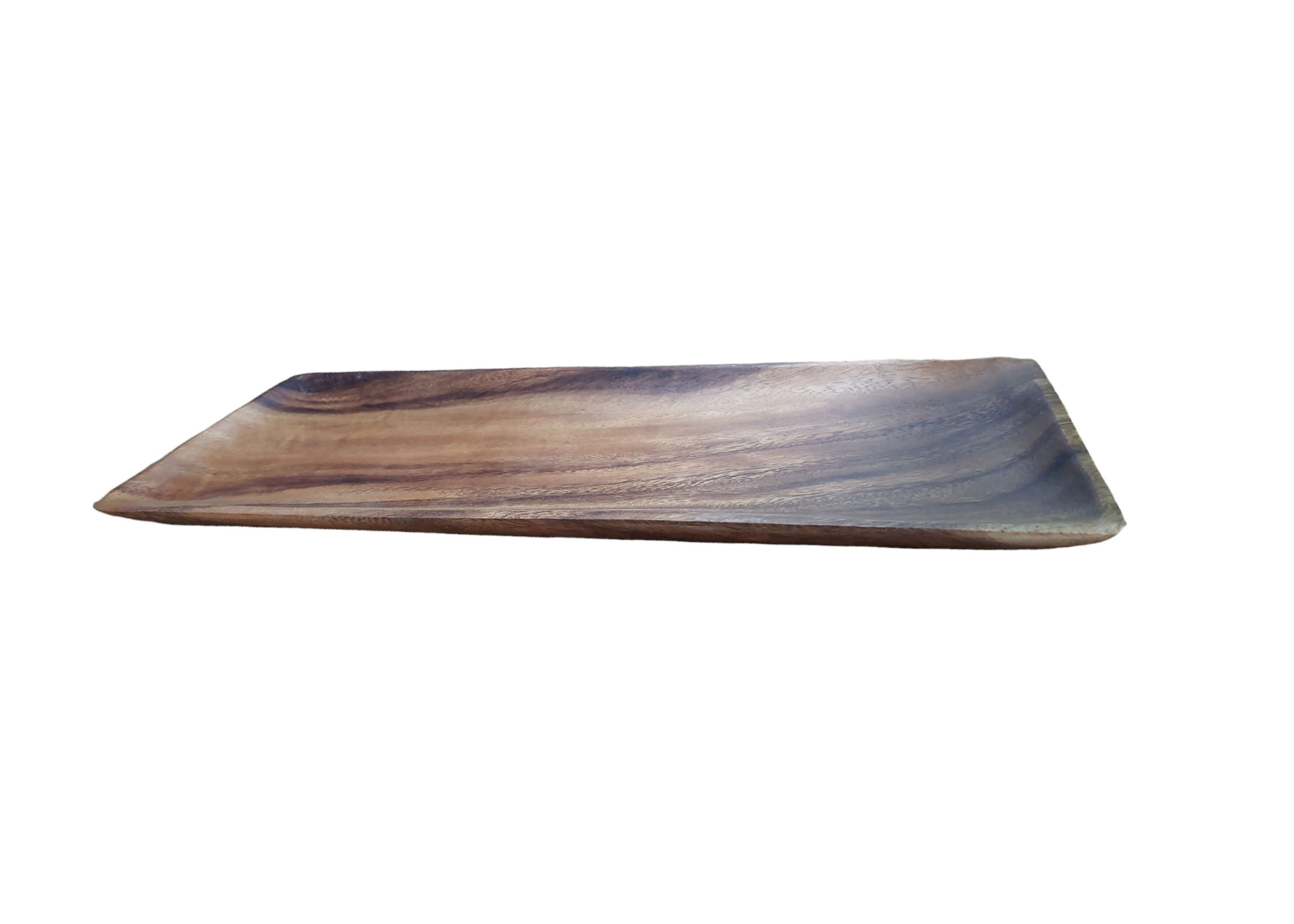 houten dienblad rechthoekig, rechthoekig dienblad, kinta serveerplank, fsc hout dienblad, onderbord kaarsen, hapjesplank