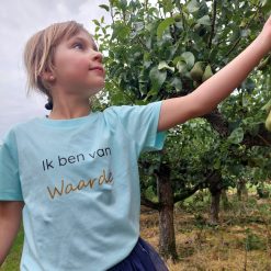 Kindershirt Ik ben van Waarde, Shirt van Zeeland, Zeeuwse shirt souvenir, fairtrade shirt voor kinderen