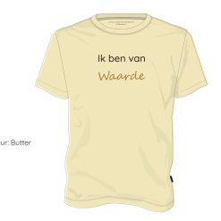 Kindershirt Ik ben van Waarde, Shirt van Zeeland, Zeeuwse shirt souvenir, fairtrade shirt voor kinderen