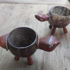 houten bakje van kokosnoot, bakje in vorm van schildpad, cadeau voor als je niet weet wat je moet geven, cadeau kinderkamer, cadeau alle leeftijden