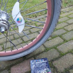 spaakverlichting 3 kleuren, verlichting voor tussen de spaken, cadeau accessoire kinderfiets, veilige fietsverlichting, schoencadeau