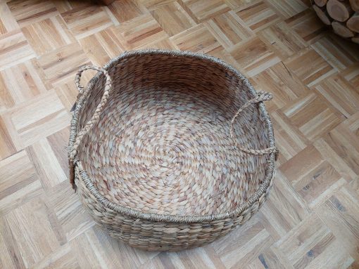 grote ronde opbergmand, mand xl, mand decoratie met handvat, grote mand
