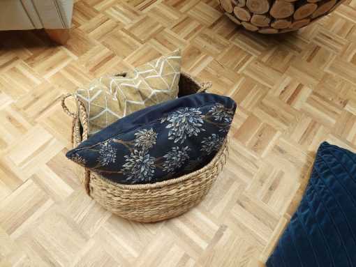 grote ronde opbergmand, mand xl, mand decoratie met handvat, grote mand