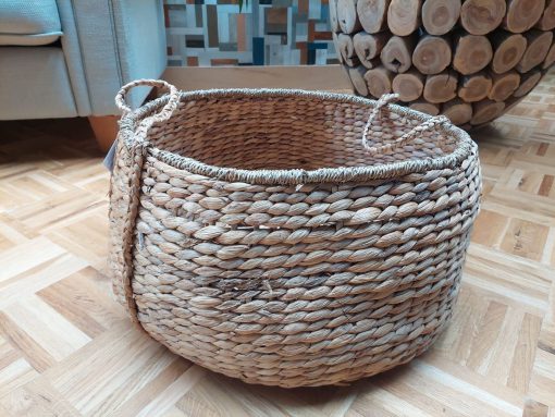 grote ronde opbergmand, mand xl, mand decoratie met handvat, grote mand