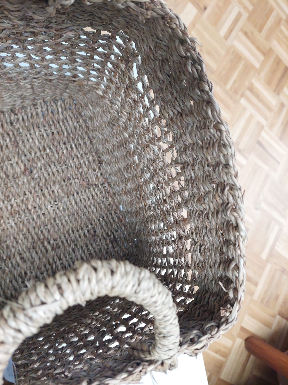 set opbergmanden vierkant, cadeaumand zelf vullen, vierkante mand met handvat, mand voor op slaapkamer of badkamer, mand voor open vak in kast