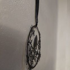 muurhanger vogels op tak, cadeau bij huwelijk, geschenk huwelijksjubileum, metalen muurhanger vogels, brievenbuscadeau