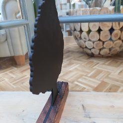 krijtbord tafelhouder, krijtbordje voor op tafel, spreukenbord cadeau, boomvorm krijtbordje