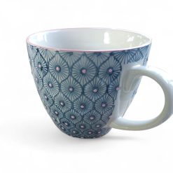 grote mok blauw 500 ml, halve liter mok, koffie en thee mok groot, mokken om te combineren mix & match