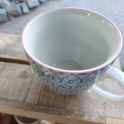 grote mok blauw 500 ml, halve liter mok, koffie en thee mok groot, mokken om te combineren mix & match
