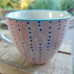 grote mok blauw 500 ml, halve liter mok, koffie en thee mok groot, mokken om te combineren mix & match