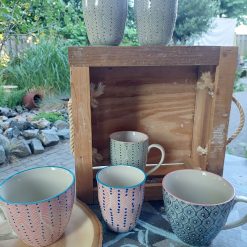 grote mok blauw 500 ml, halve liter mok, koffie en thee mok groot, mokken om te combineren mix & match