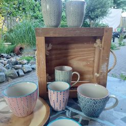 grote mok blauw 500 ml, halve liter mok, koffie en thee mok groot, mokken om te combineren mix & match
