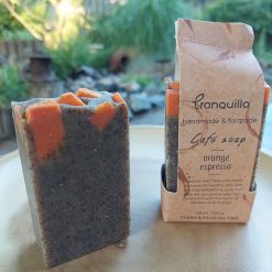 zeep koffiegeur, koffie zeep espresso, zeep cadeauverpakking, cadeau voor koffieliefhebber, blok zeep in koffiegeuren