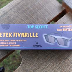 detective bril voor kinderen, bril om ongezien achterom te kijken, bril met onzichtbare spiegels in de glazen