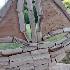 houten beeld boot driftwood detail