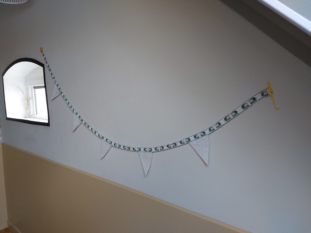 Duurzame vilten vlaggenlijn voor sfeervolle decoratie in de kinderkamer