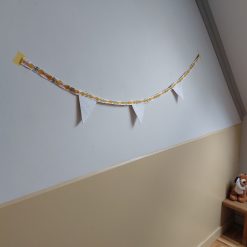 Handgemaakte vilten vlaggenlijn van gerecycled vilt 120 cm