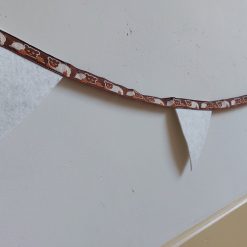 Handgemaakte vilten vlaggenlijn van gerecycled vilt voor babykamer en kinderkamer