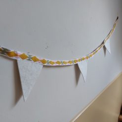 Handgemaakte vilten vlaggenlijn van gerecycled vilt 120 cm