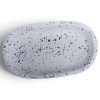 Kinta Stonerazzo zeepschaal zwart wit 14 x 7,5 cm